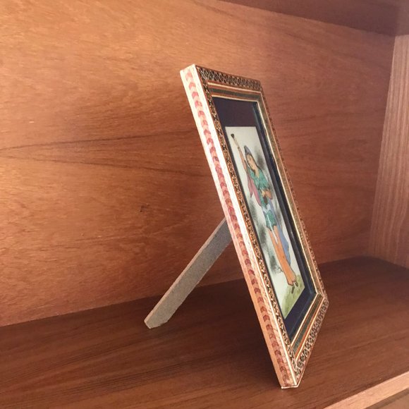 Persian Painting in Inlaid Khatam Micro Mosaic Marquetry Frame - Picture 4 of 5